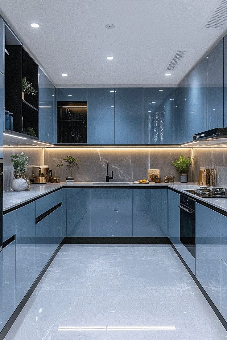Contemporary Island Kitchen featuring Blum Soft-Close Tandem Boxes & Pull-outs #82